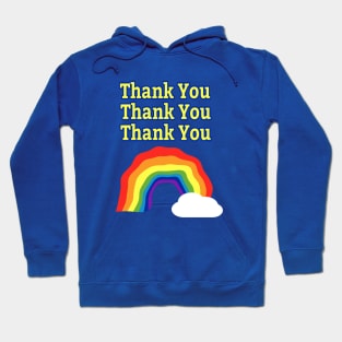 Rainbow "thank you" Hoodie